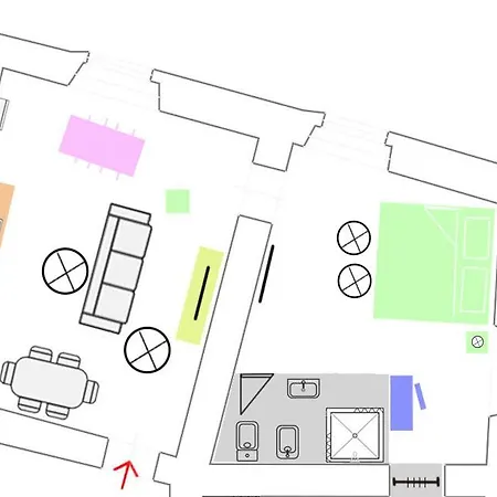 아파트 52cento Apts 아레초