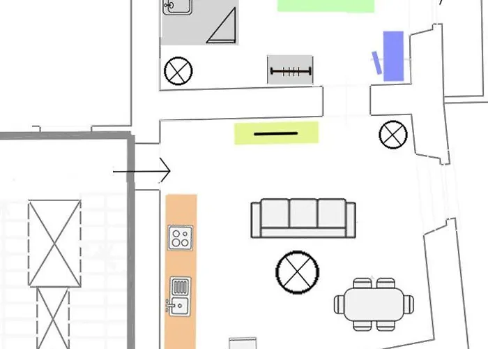 アパート 52cento Apts